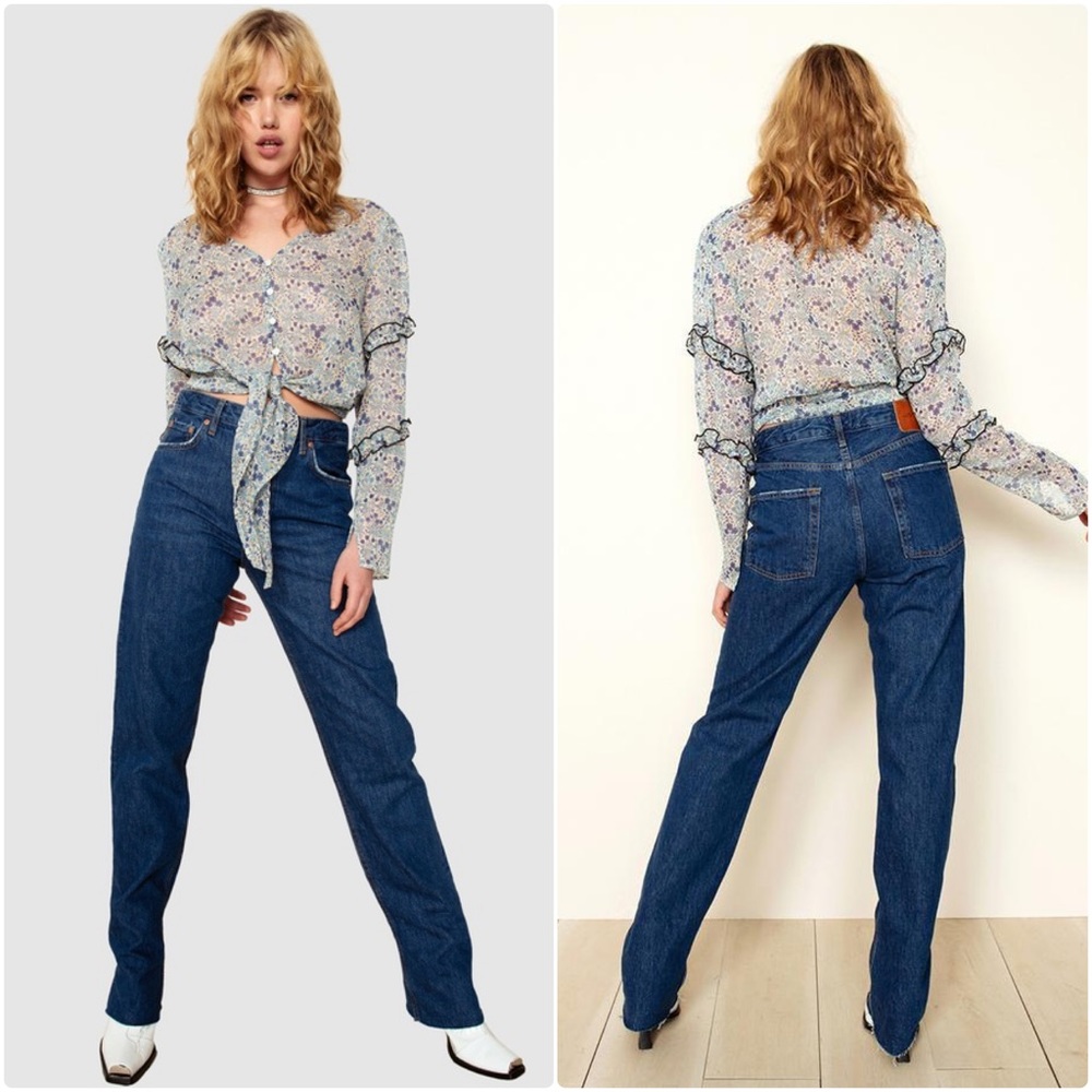 The East Order Serena long sleeve ditsy ruffle top - Picture 3 of 4